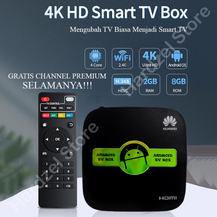 Terlaris Stb Android Tv Box Huawei Ram 2Gb Rom 8Gb Unlock Full Apps