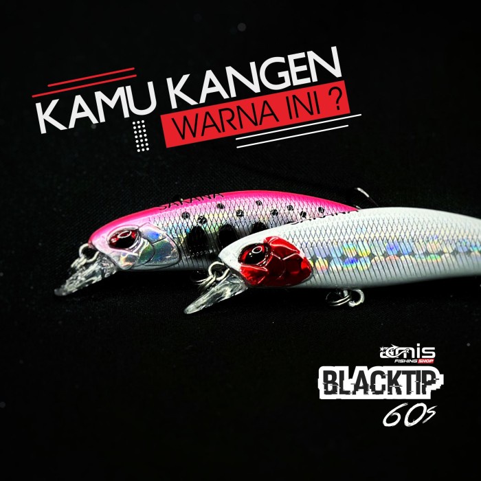 SAKANA Blacktip 60s Minnow Lure