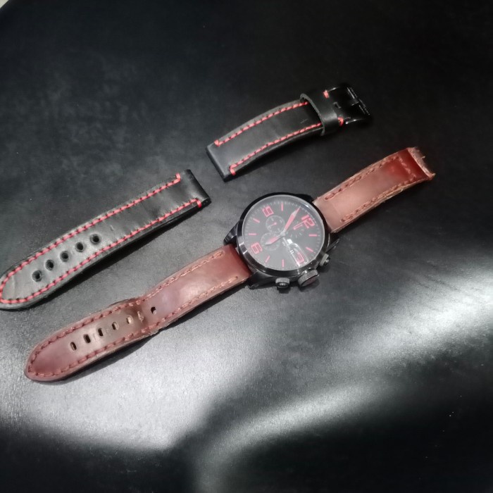 TALI JAM TANGAN KULIT HANDMADE LEATHER STRAP WATCH