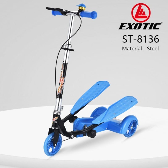 Terlaris Skuter Otoped Anak Scooter Injak Dua Pedal Exotic St 8136