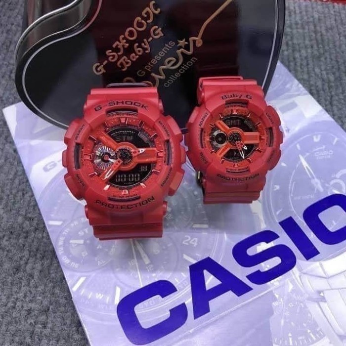 Terlaris Jam Tangan Couple / G Shock + Free Batre Cadangan + Studio Jam Grosir