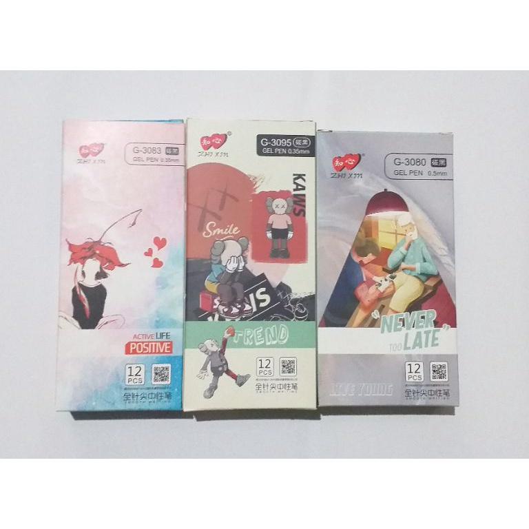 

Grosir Gel Pen / Pulpen / Pena Lovein Zhi Xin Motif Kartun Lucu 1Box