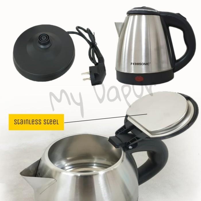 Teko Listrik 1.2L / Electric Kettle / Pemanas Air 1.2L Fomsonic (HEMAT
