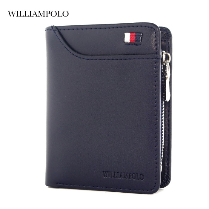 dompet TOKOKOE | Dompet Pria | Model Lipat | Original | William Polo | WP1 - Biru(C6O0) dompet pria 