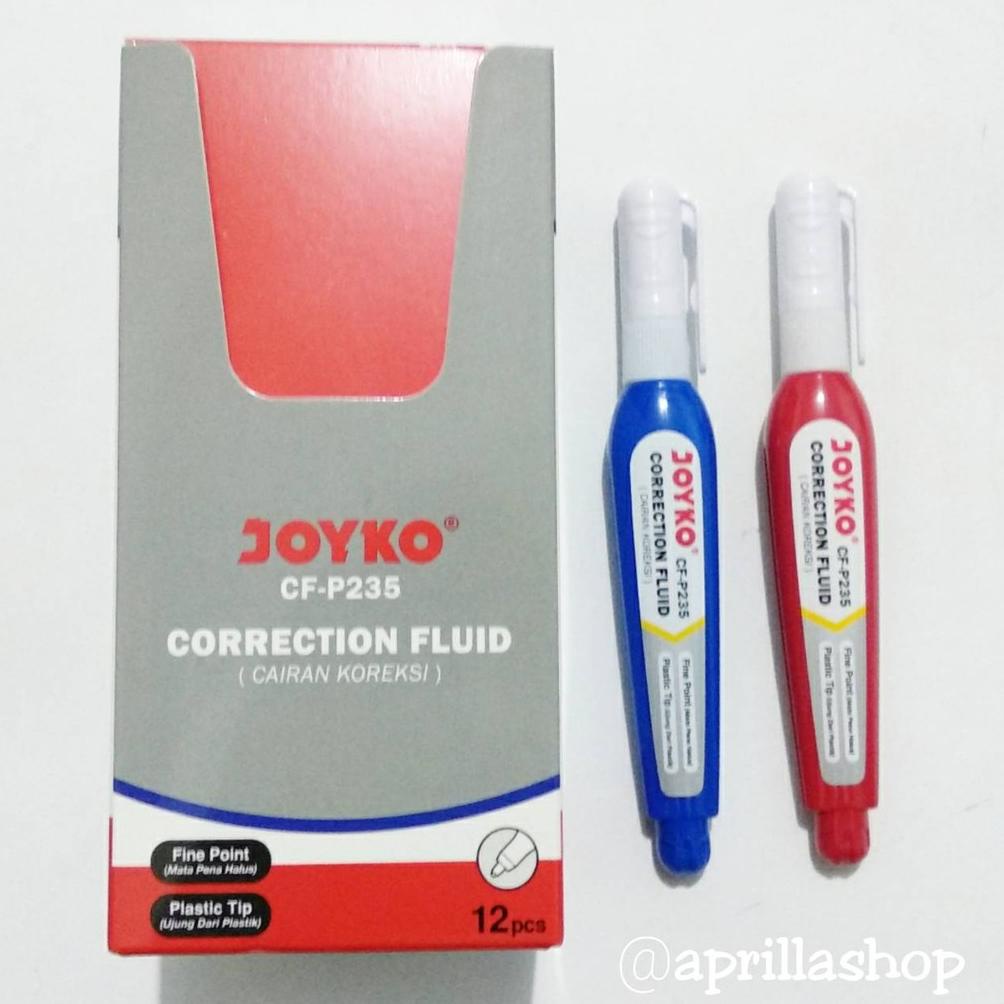

Garansi Resmi Correction Fluid / Cairan Koreksi / Tipe Ex Joyko Cf- P235 ( Grosir / Isi 12 )