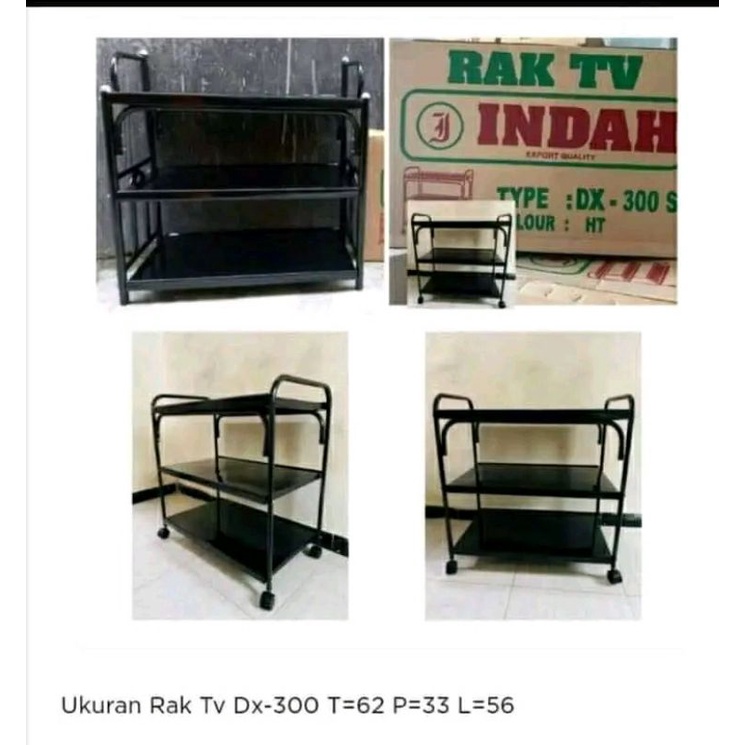 rak tv indah rak galon rak buku rak besi dx300