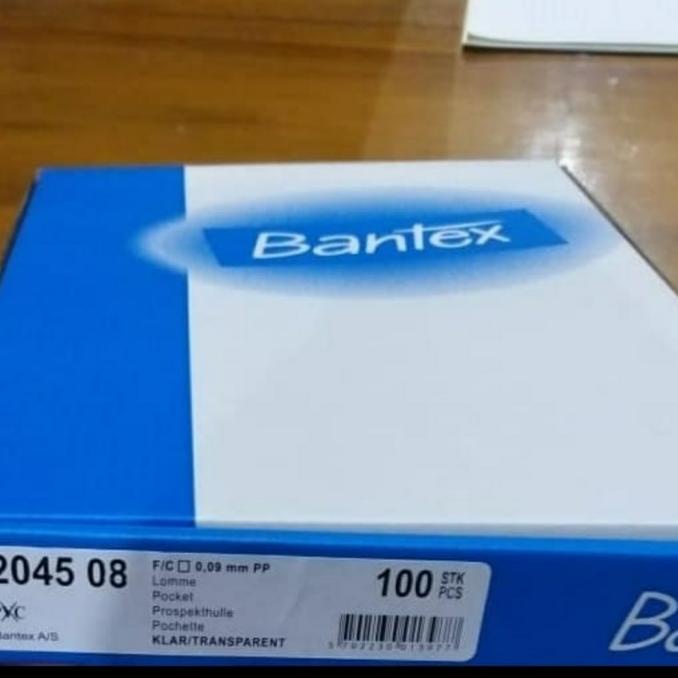 

plastik pp pocket f4 / antiglare 0.09 mm isi 100 lbr merk bantex 2045