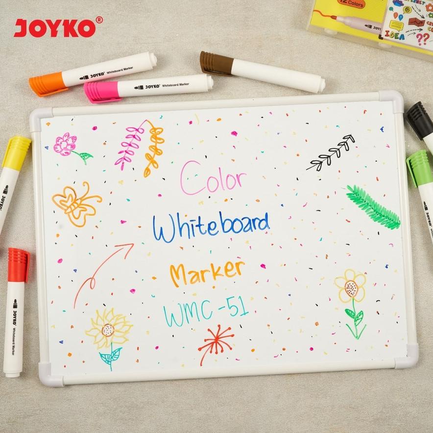

Cuci Gudang Joyko Color Whiteboard Marker Wmc - 51 12 Color / Spidol Papan Tulis Warna Warni Murah Berkualitas
