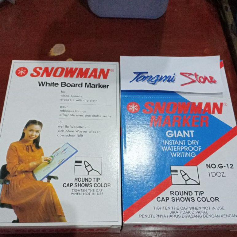 

Viral Spidol Snowman Whiteboard/Permanent Isi 12Pcs(Perpak)