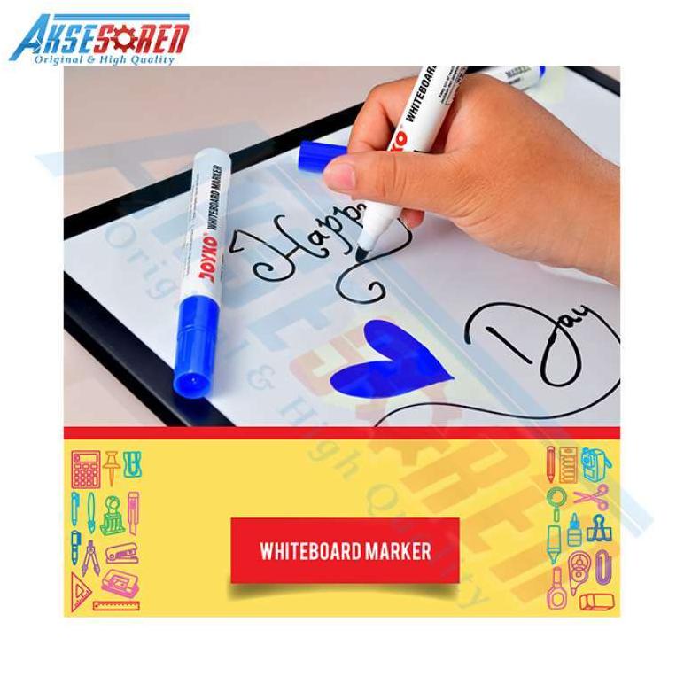 

Diskon Habis Sepidol Papan Tulis White Board Joyko [Wm-28/1 Pack] / Spidol Non Permanen 1 Pak Joyko [12 Pcs]