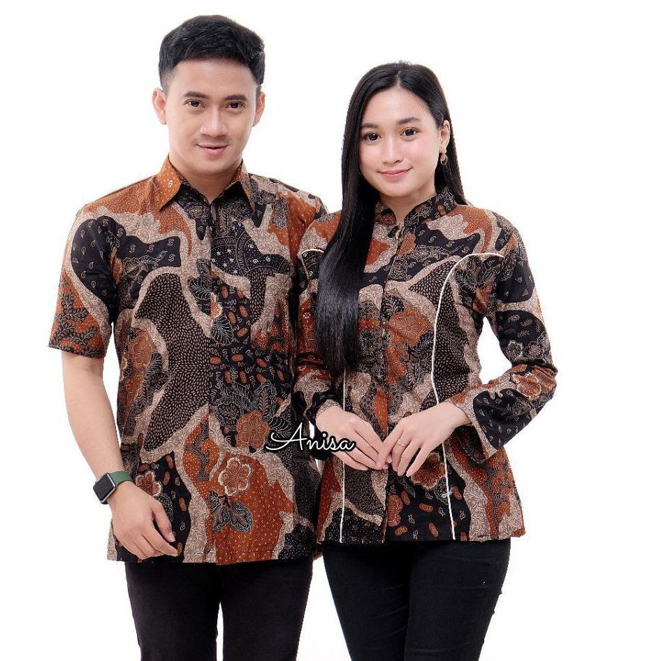 Dijamin Berkualitas Blus Batik Jumbo - Blus Couple Jumbo - Batik Couple - Blus Wanita Ukuran Jumbo -
