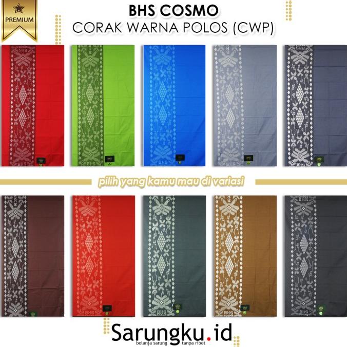 SARUNG BHS COSMO WARNA POLOS (CWP)