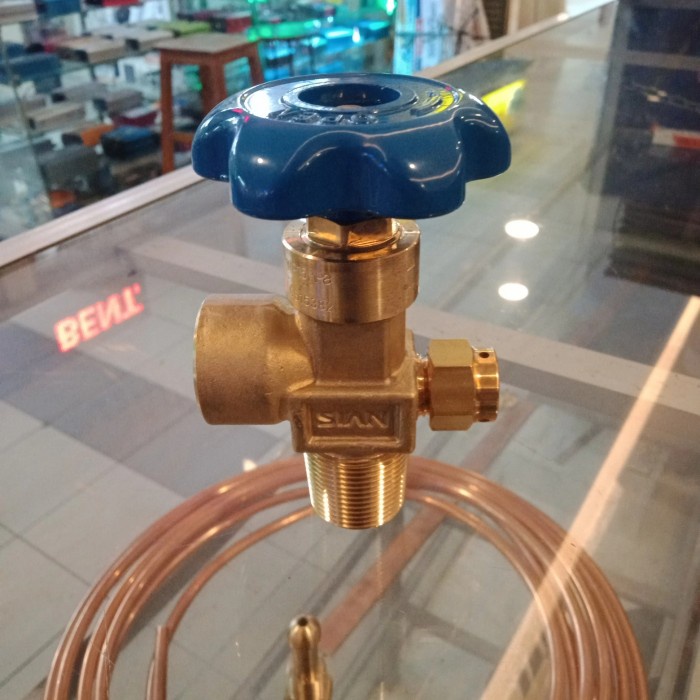 Flash Sale Valve Oksigen - Kran Oksigen Sian - Cylinder Valve Oksigen Ready Stok Termurah