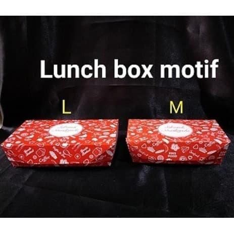Lunch Box Motif Uk. M Paper Lunch Box Uk. M