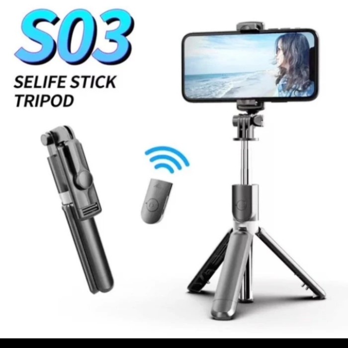 Terlaris Tripod Tongsis S03 Bluetooth