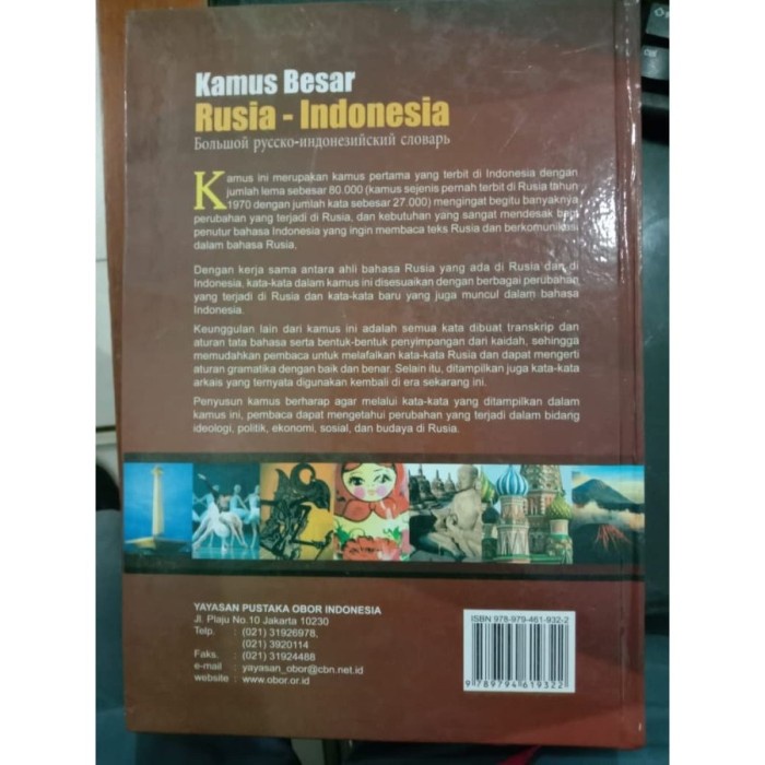 Promo Best Seller Original Kamus Besar Rusia-Indonesia - N. Jenny Buku Obor Terlaris