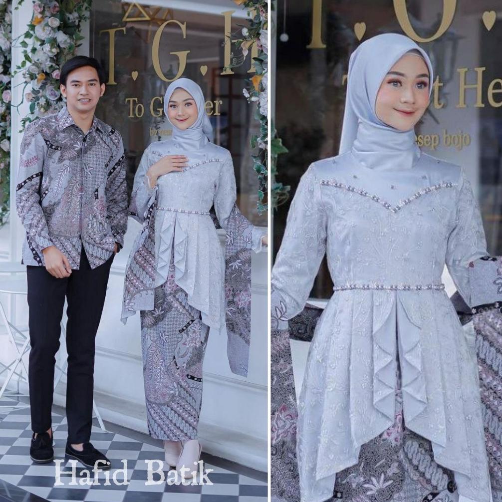 Kebaya Modern Wisuda Set Tunik Brokat Baju Batik Couple Lamaran Tunangan Kondangan Nikahan Keluarga