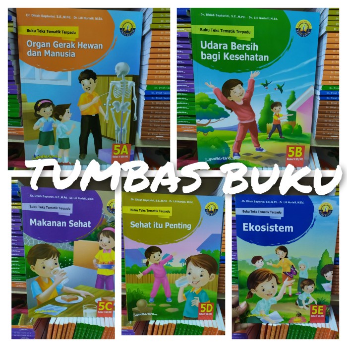 Diskon Spesial Buku Teks Tematik Kelas 5 Abcde Yudistira Kur 2013 Terbaru