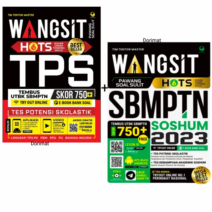 Flash Sale Paket Buku Wangsit Sbmptn Soshum 2023 Dan Wangsit Tps Terbaru