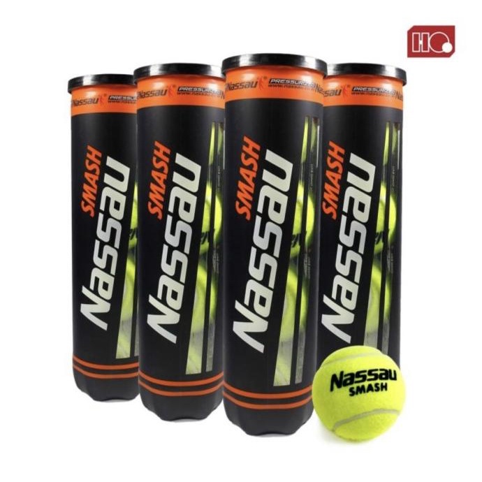 Bola Tenis TENNIS NASSAU SMASH (NASSAU SMASH) isi 4 ORIGINAL