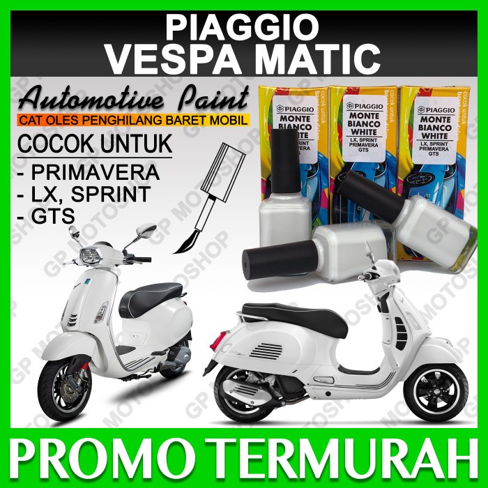 Piaggio Vespa Montebianco White Cat Oles Penghilang Baret Motor Putih