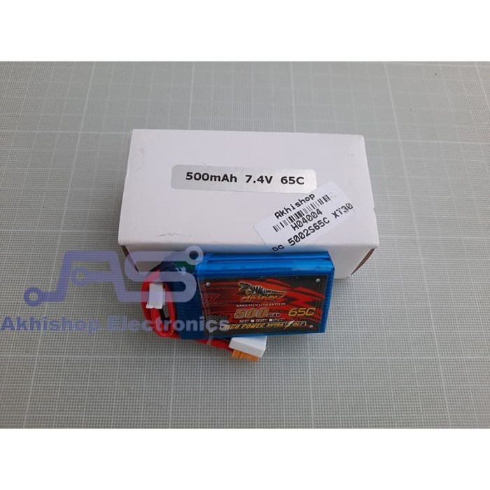 DinoGY Nanotech Lipo Battrey 500mah 2S 65C XT30