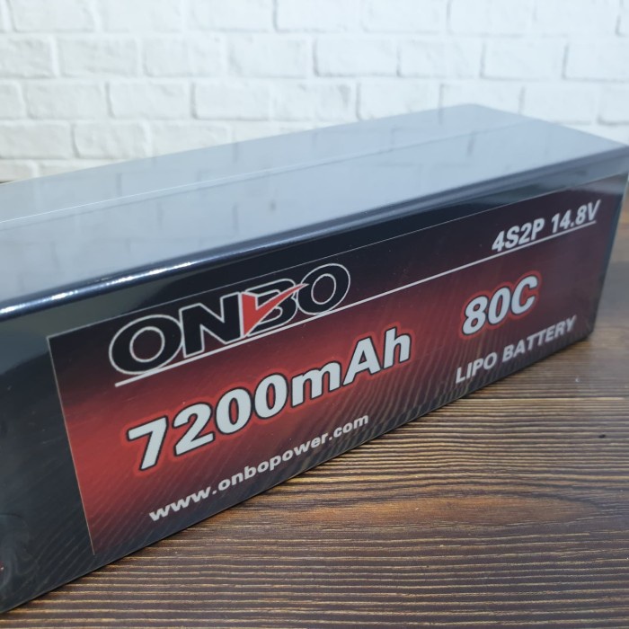 Hardcase Lipo 4s 14.8v 7200mah 80c Onbo Power.