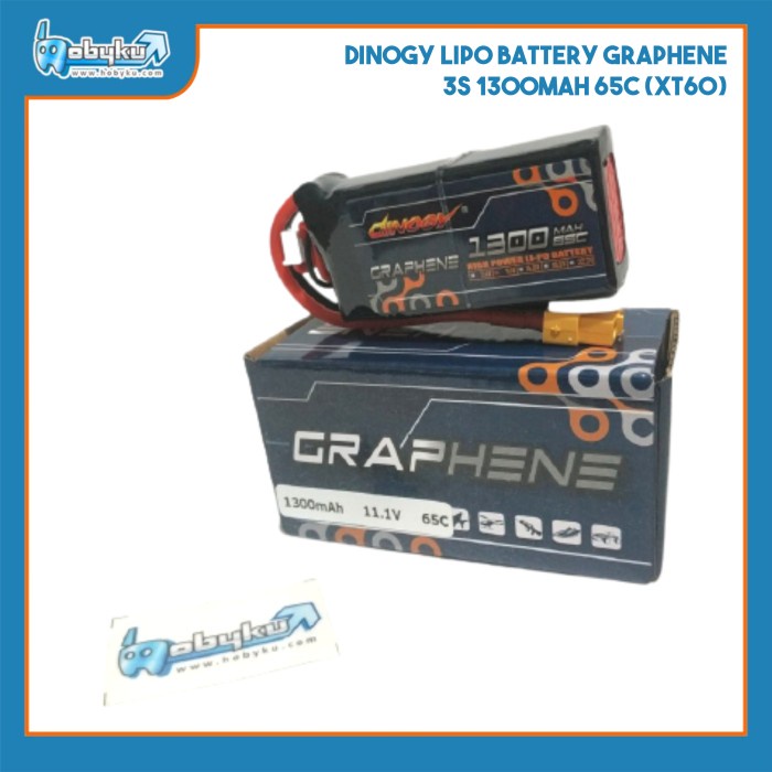 Dinogy Lipo Battery Graphene 3S 1300mAh 65C (XT60)