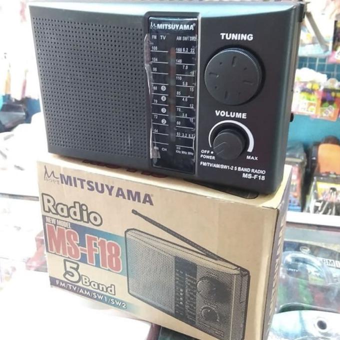 Radio Jadul Klasik AM FM Mitsuyama MS-F18 Radio Portable 5 Band kud03