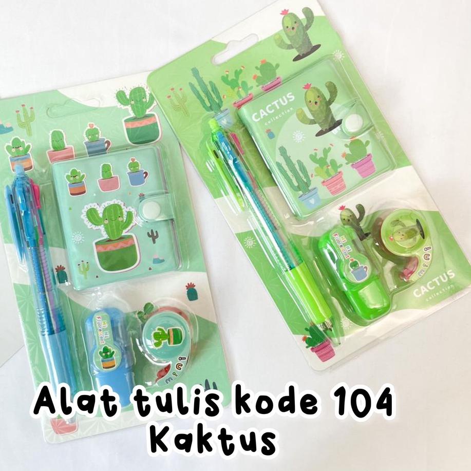 

dfnj -25 Set alat tulis mini KAKTUS isi 4 buku kecil pulpen highlighter mini solatip paket Murah Kado Unik Souvenir 397✯