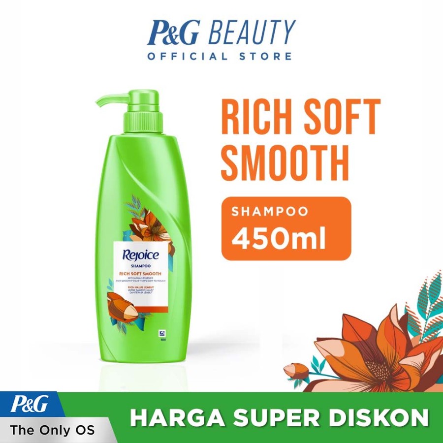 	 Rejoice Shampoo Rich Soft Smooth Daisy 450Ml	