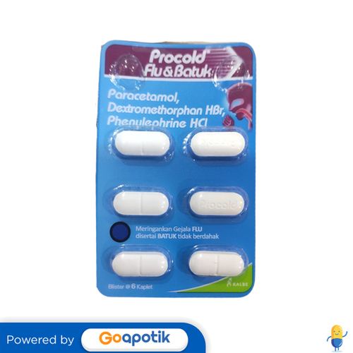 PROCOLD FLU DAN BATUK STRIP 6 KAPLET