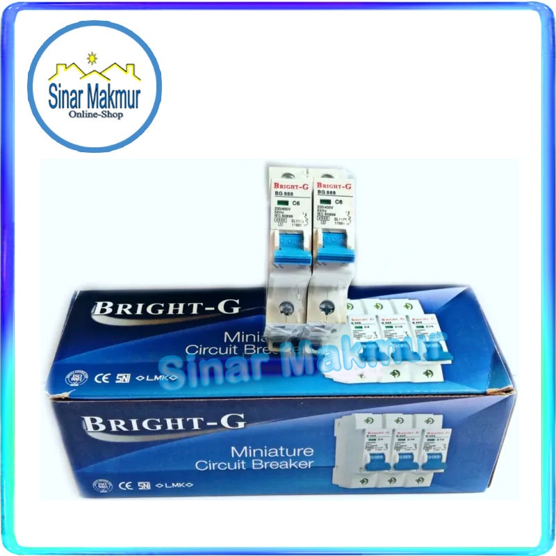 Saklar MCB 6A Ampere (BRIGHT-G)