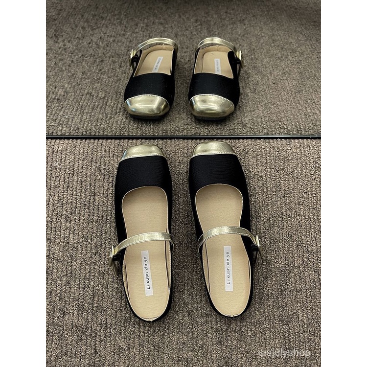 [✅BISA COD] #Sisjuly# Sandal wanita / sandal setengah sandal wanita / 2023 sepatu alas datar baru ya