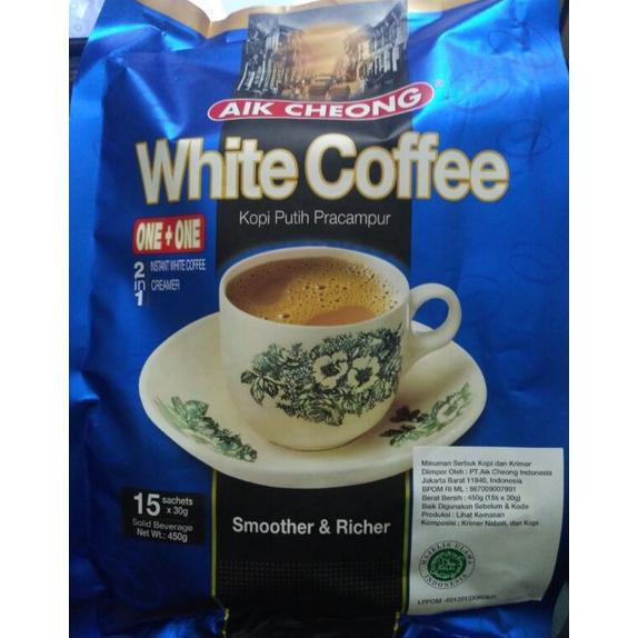 

Kopi AIK Cheong white coffee 2 in 1 smoother & richer