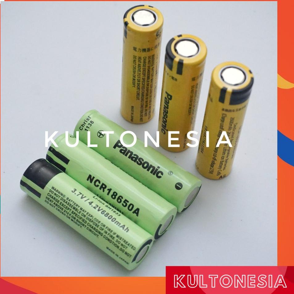 atxx -84 BATERAI PANASONIC NCR18650A 6800mAh 18650 Baterai 3.7/4.2V 693➙