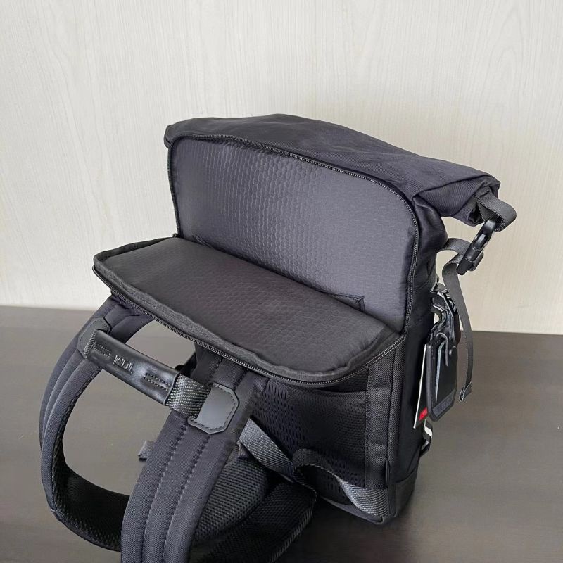 tas tumi alpha bravo ally backpack hitam nylon ransel pria laptop p1shoes