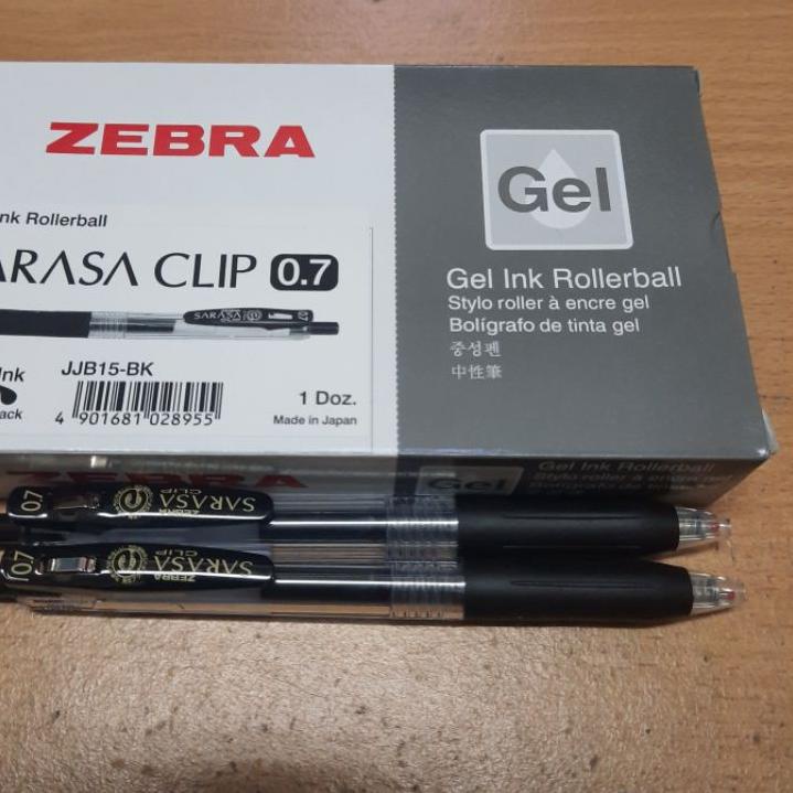 

>2<NM2G-B Pulpen Zebra Sarasa 0.7 JJB15 / Pulpen Gel Sarasa Clip 0.7 893&