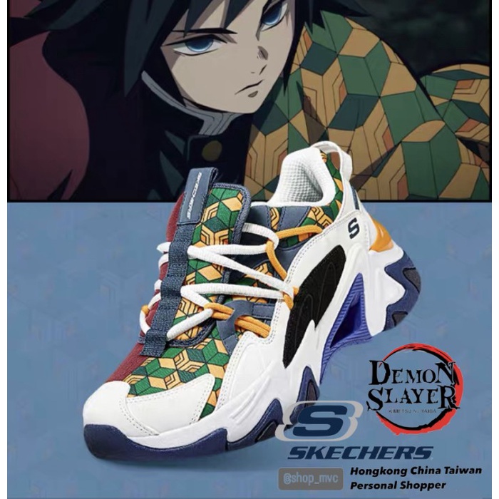 Terlaris Skechers Demon Slayer Tomioka Giyuu Sneaker Authentic Sepatu Tomioka