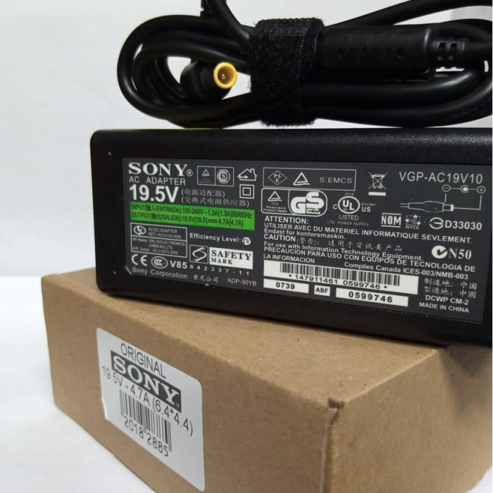 Terlaris Ac Adapter Charger / Adaptor Tv Led Lcd Sony Bravia 19.5V / Adaptor