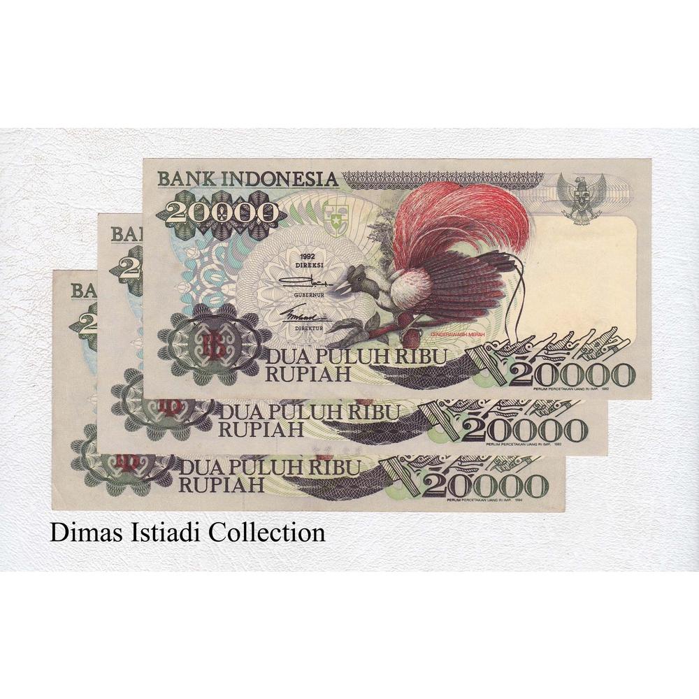 Diskon Habis Uang Kuno 20000 Rupiah 1992 Cendrawasih