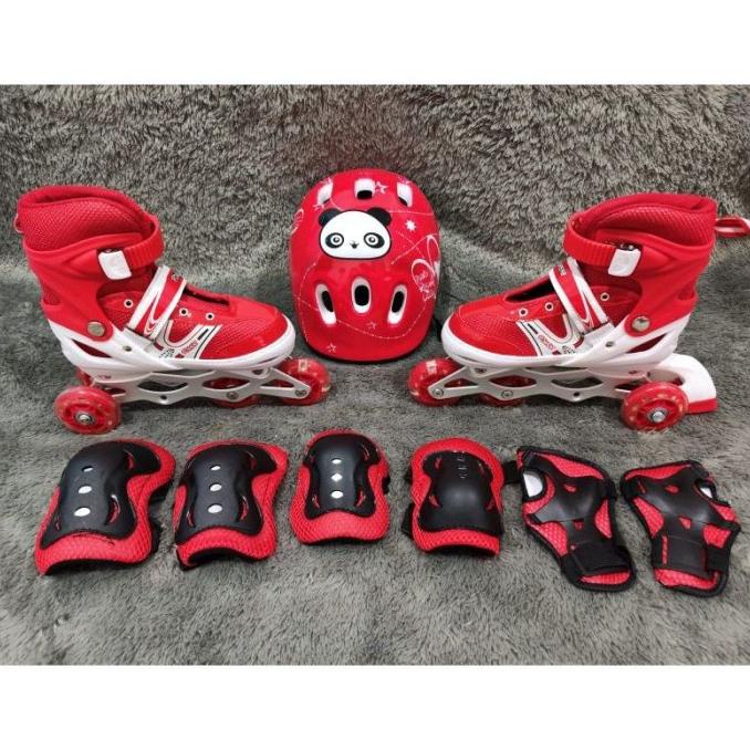 Sepatu Roda Anak Perempuan Murah Lengkap Deker dan Helm