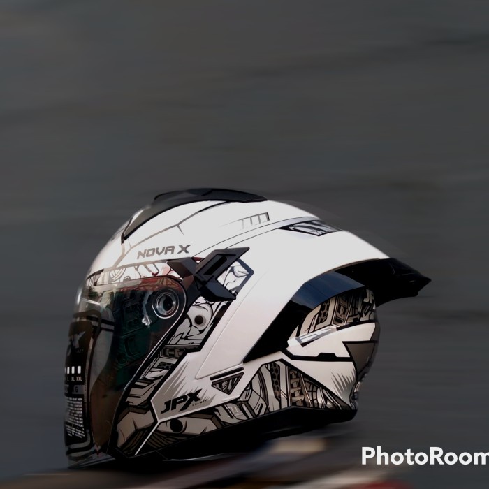 Terlaris Helm Jpx Nova X N2 Ultrabots Doble Visor Paket Spoiler