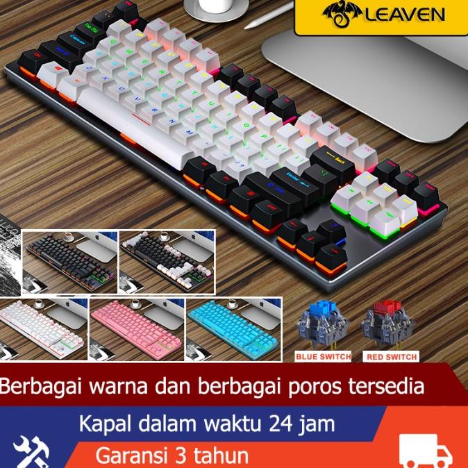 LEAVEN K550 keyboard mechanical gaming hotswap tkl RGB USB