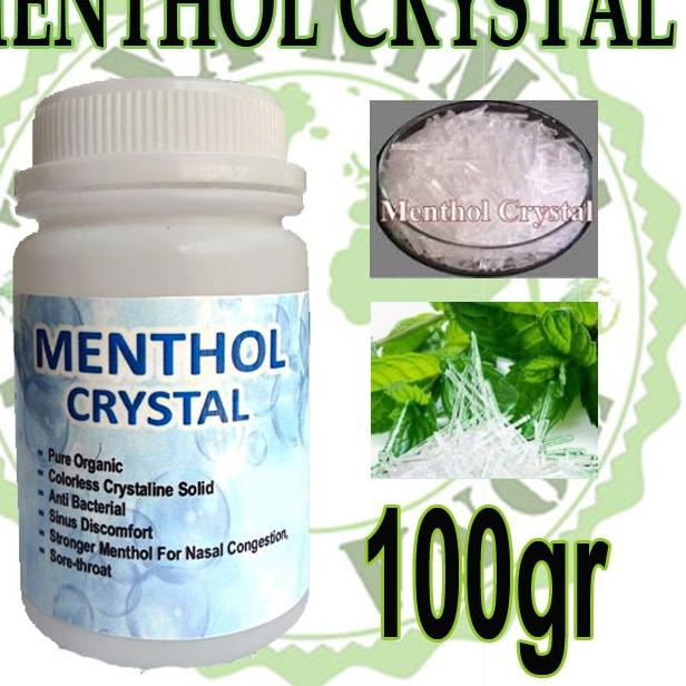

Terbaru✅Mentol Kristal 100gram / Menthol Crystals Murni Food Grade