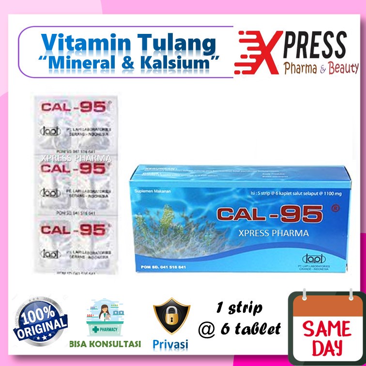 XPRESS  Cal 95 vitamin tulang kalsium Cal95