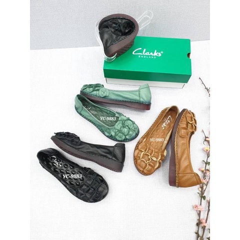 SEPATU CLARKS YC-9883 FLAT