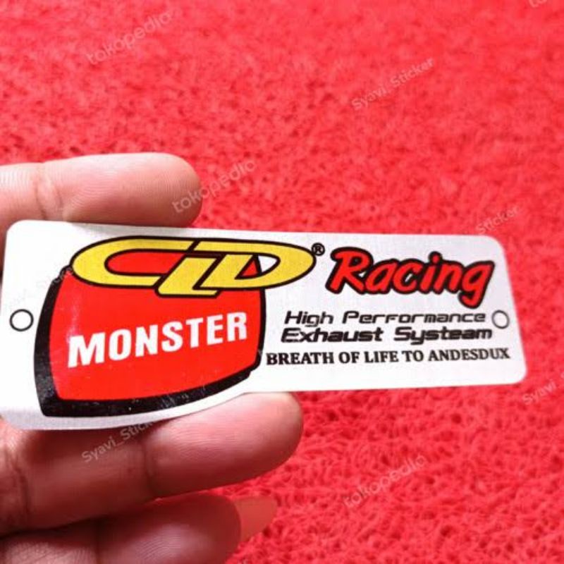 Emblem Knalpot Copy STD Racing CLD ALL Matic Beat Vario 125/150 Vario 160 Beat Deluxe Genio Scoopy P