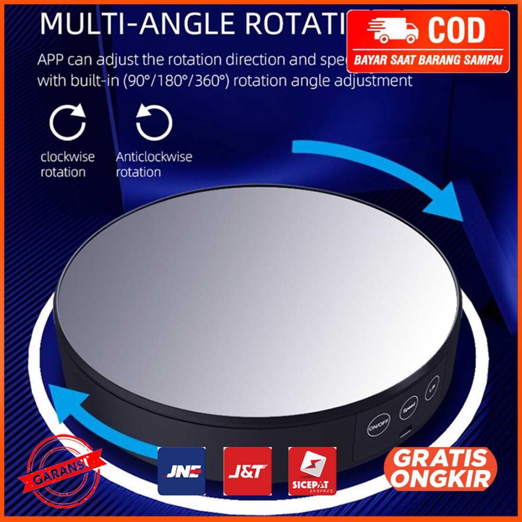 Alas Putar Fotografi Rotating Display Stand 360 Mobile Control EDA0017