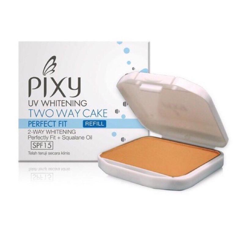 10.10 Promo Brand GA - Bedak Refil PIXY Natural White UV Whitening Two Way CAke